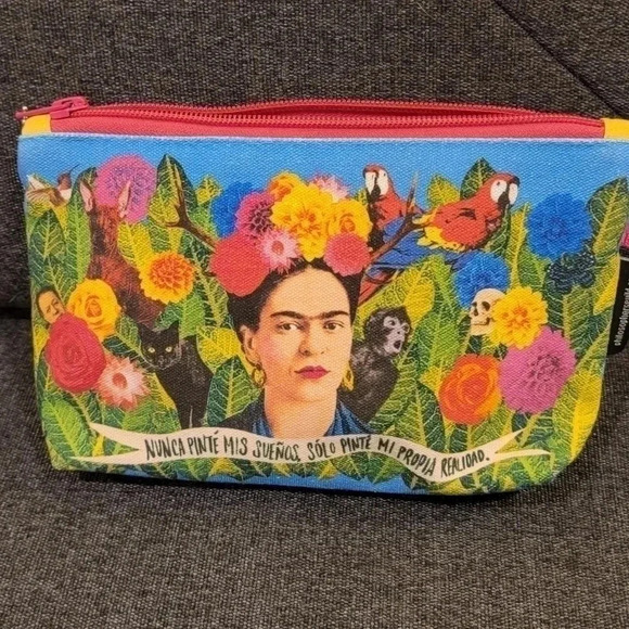Frida Kahlo Art Zipper Bag - Picture 3 of 6